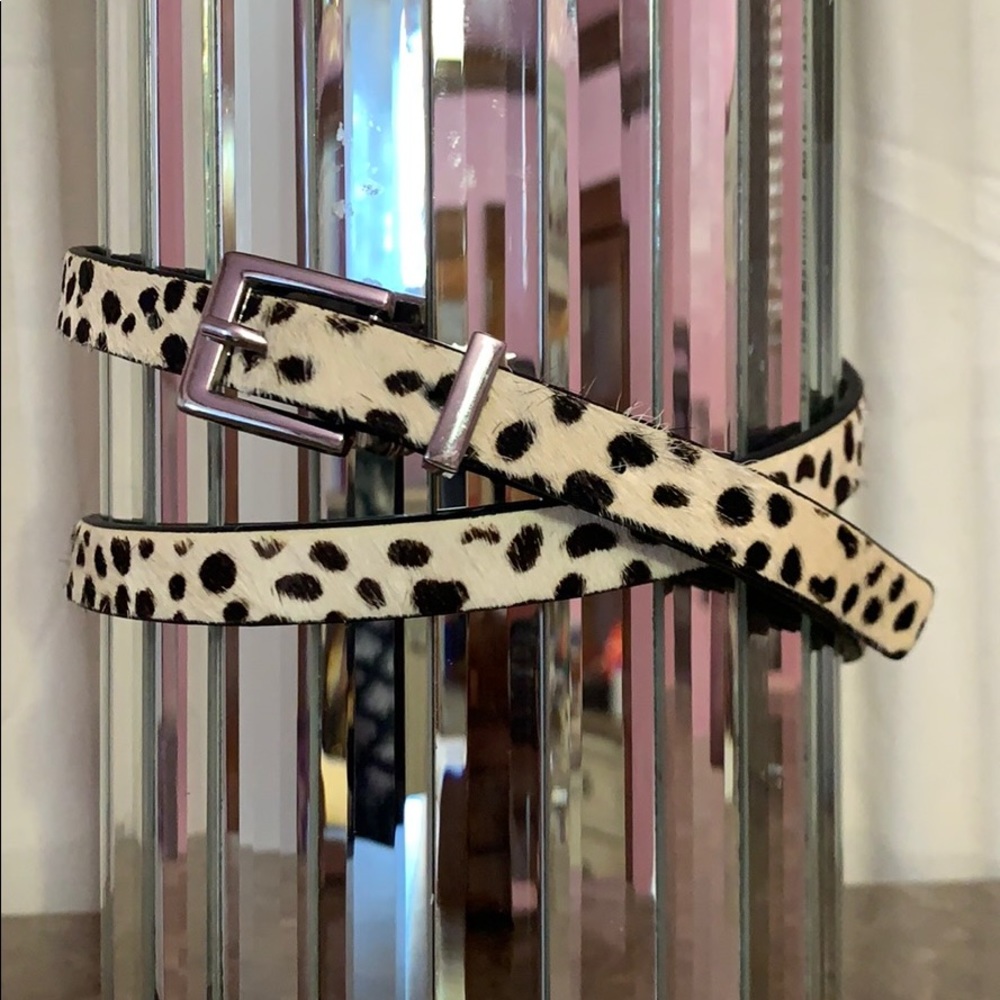 The LIMTED animal print suede and leather belt